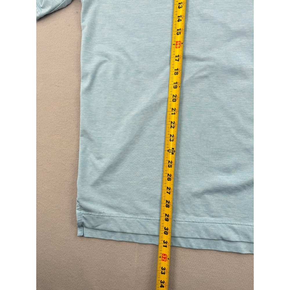 FootJoy ProDry Mens XL Light Blue Heathered Golf Polo Shirt Lightweight Casual - Picture 6 of 10